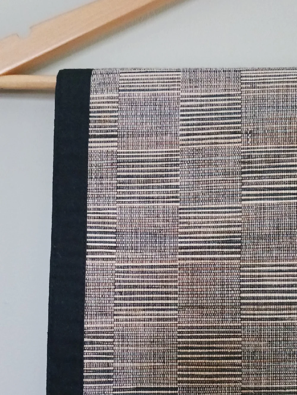 Crate & Barrel Woven Rafia/Cotton Texured Table Runner